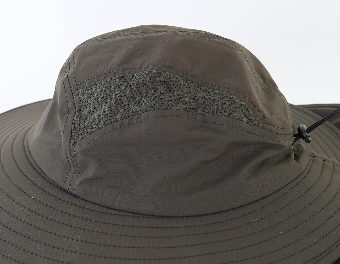 Men's UPF 50+ Wide Brim Fishing Hat with Neck Flap for Superior Sun Protection