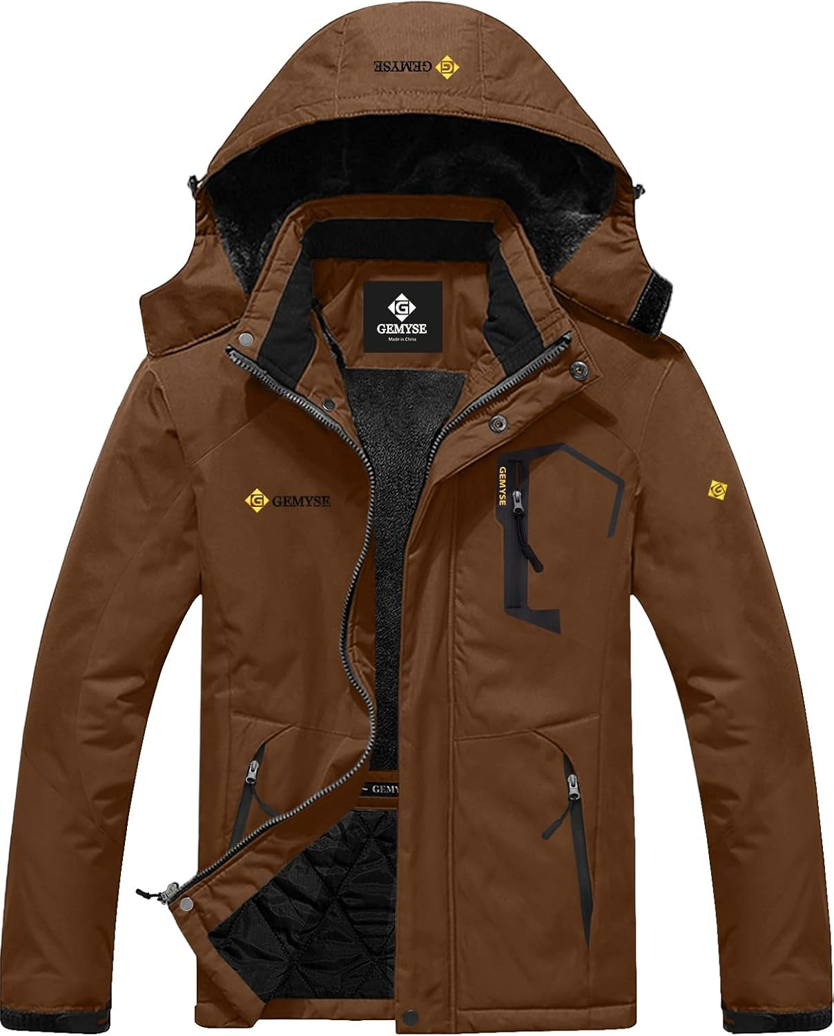 Men'S Mountain Waterproof Ski Snow Jacket Winter Windproof Rain Jacket