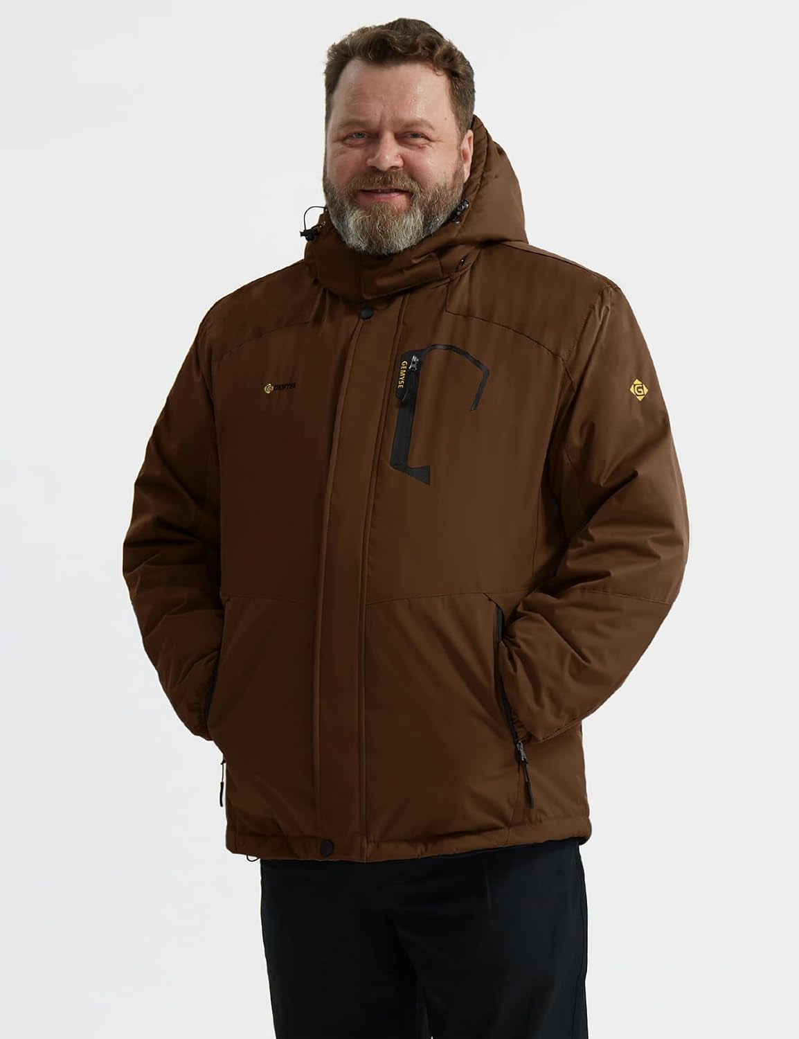 Men'S Mountain Waterproof Ski Snow Jacket Winter Windproof Rain Jacket