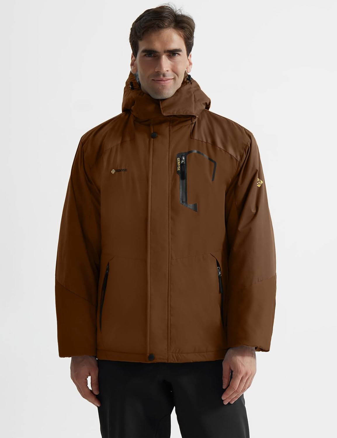 Men'S Mountain Waterproof Ski Snow Jacket Winter Windproof Rain Jacket