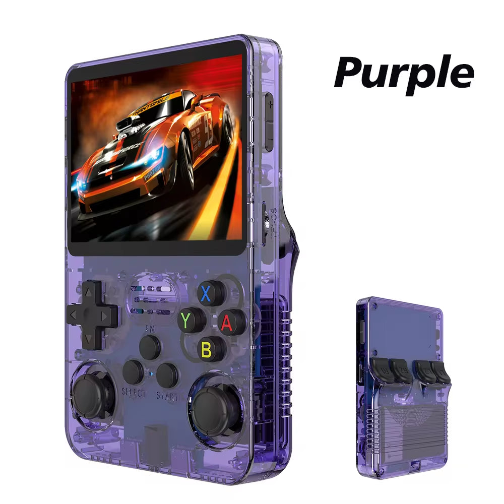 128G R36S Retro Handheld Video Game Console Linux System 3.5 Inch IPS Screen R35S Pro Portable Pocket Video Player 64GB Games