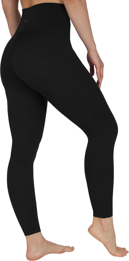 Womens High Waisted Yoga Legging Elastic Free Squat Proof Ankle Length Lux Workout Pant