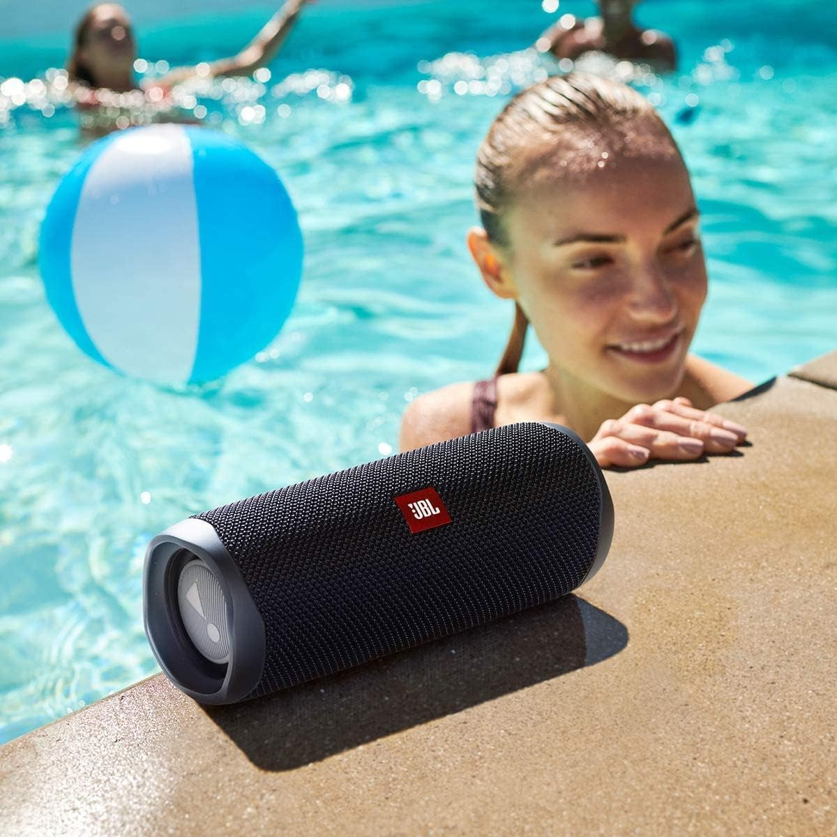 FLIP 5 Portable Wireless Bluetooth Speaker IPX7 Waterproof On-The-Go Bundle with Authentic Boomph Hardshell Protective Case - Blue